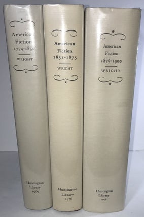 Item #000764 American Fiction 1774-1850. Lyle H. Wright