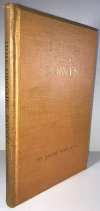 Item #001196 1100 Obscure Points. Dr. Jacob Schwartz