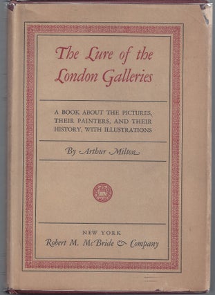 Item #003069 The Lure of the London Galleries. Arthur Milton