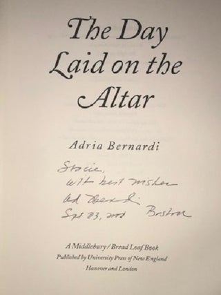 The Day Laid on the Altar