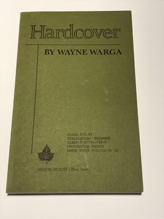 Item #004391 Hardcover - Advance Proof Copy (Association Copy from the Personal Collection of...