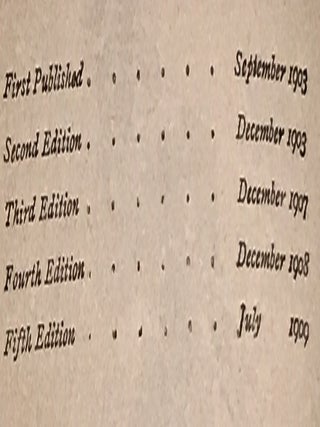 The Five Nations - Signed Binding