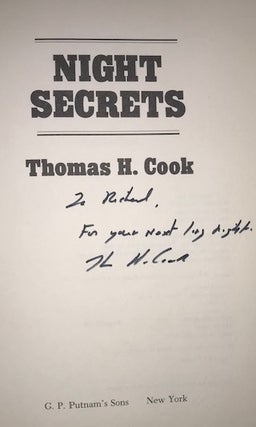 Item #006605 Night Secrets. Thomas H. Cook