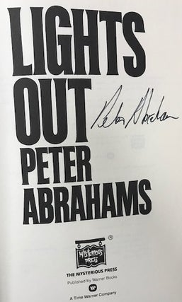 Item #006626 Lights Out. Peter Abrahams