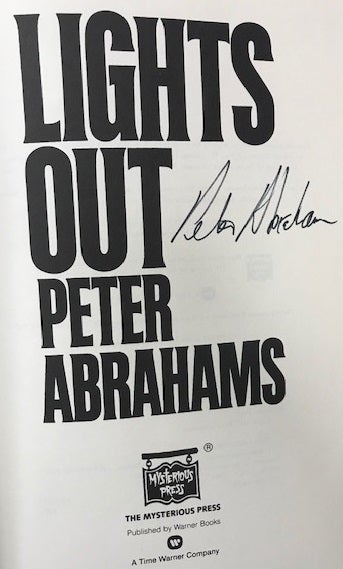 Item #006626 Lights Out. Peter Abrahams.