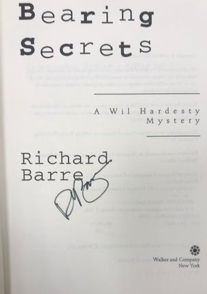 Item #006752 Bearing Secrets. Richard Barre