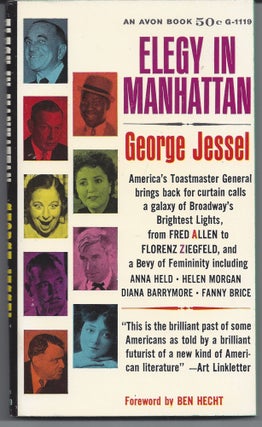 Item #006905 Elegy in Manhattan. George Jessel