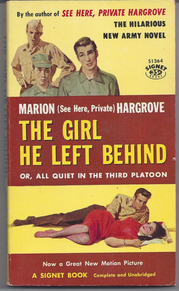 Item #006935 The Girl He Left Behind - Movie Tie-in. Marion Hargrove.