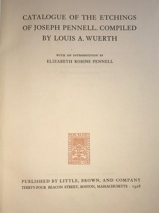 Catalogue of the Etchings of Joseph Pennell