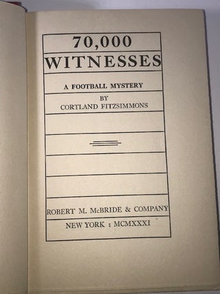 70,000 Witnesses