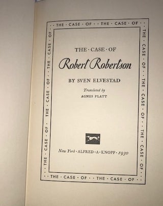 The Case of Robert Robertson
