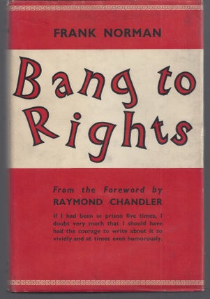 Item #009214 Bang to Rights: An Account of Prison Life. Frank Norman