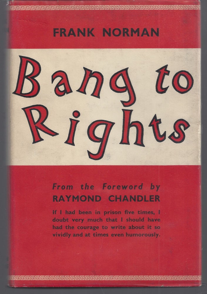 Item #009214 Bang to Rights: An Account of Prison Life. Frank Norman.