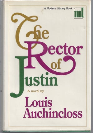 Item #009520 The Rector of Justin - Modern Library 383. Louis Auchincloss