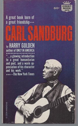 Item #009608 Carl Sandburg. Harry Golden
