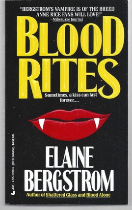 Item #009703 Blood Rites. Elaine Bergstrom