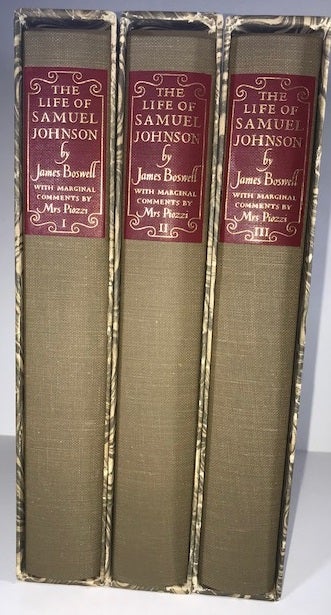 Item #010033 The Life of Samuel Johnson, L.L.D. James Boswell, Esq.
