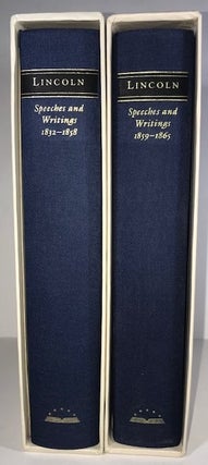 Item #010106 Abraham Lincoln: Speeches and Writings 1832 -1858; Speachs and Writings 1859 c -1865...