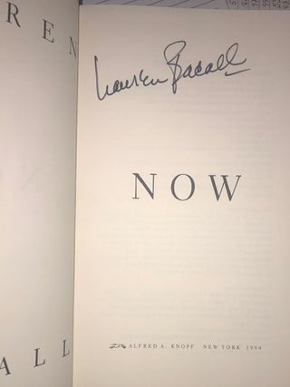 Now (Signed First Edition)