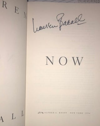 Now (Signed First Edition)