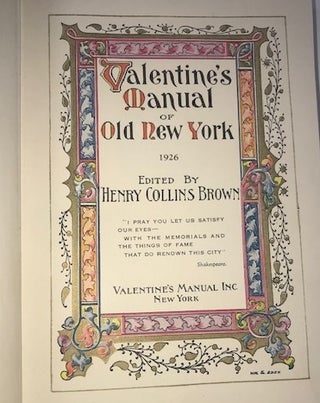 Washington in New York (Valentine's Manual of Old New York #1)