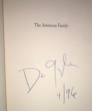 The American Family: Discovering the Values That Make Us Strong (Signed)