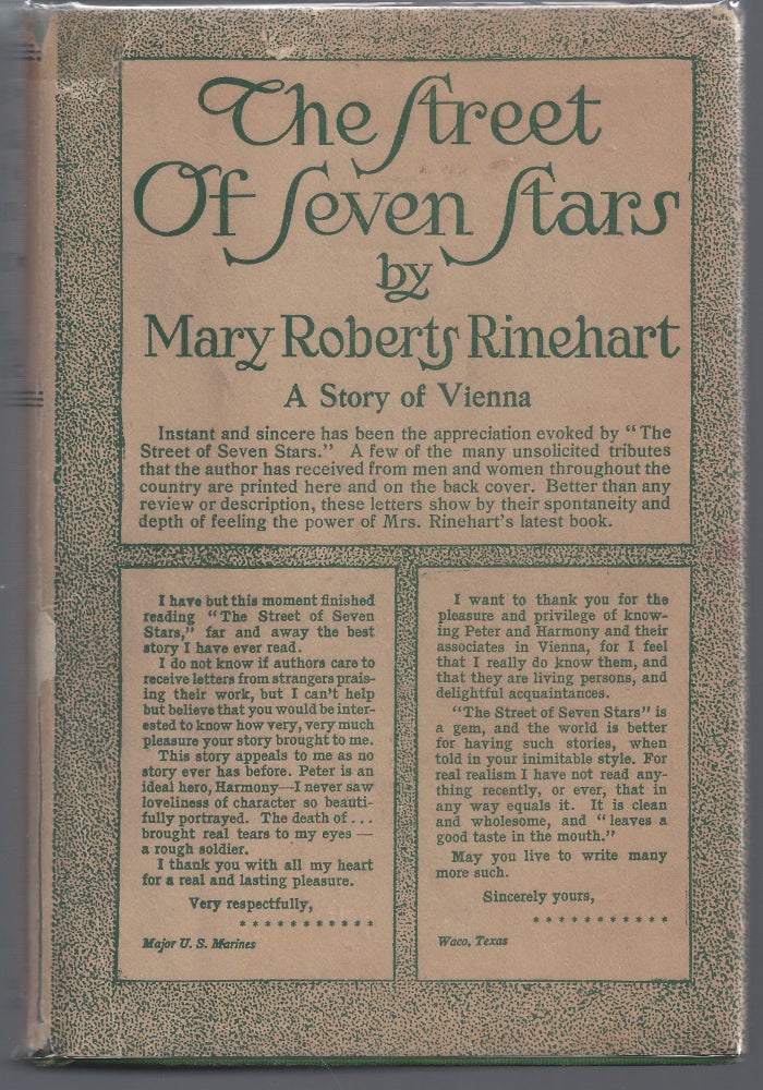 Item #010499 The Street of Seven Stars: A Story of Vienna (Signed First Edition). Mary Roberts Rinehart.