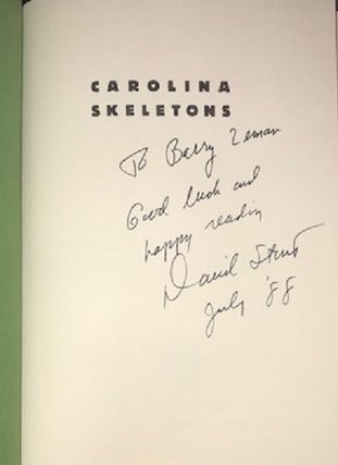 Carolina Skeletons: A Novel Based on the Execution of America's Youngest Murderer (Signed First Edition)