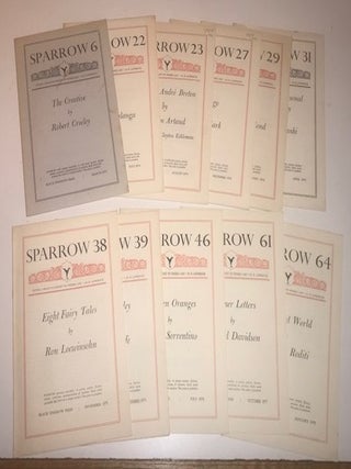 Item #010617 Sparrow, #'s 6, 22, 23, 27, 29, 31, 38, 39, 46, 61, 64