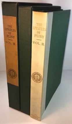Item #010700 The Epistles of Pliny (Volume III). Clifford H. Moore