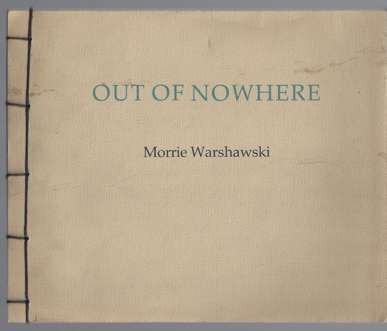 Item #010981 Out of Nowhere (Beat Poetry). Morrie Warshawski.