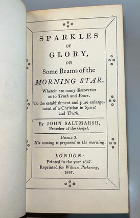 Sparkles of Glory, or Some Beams of the Morning Star (Signed Riviere Binding)