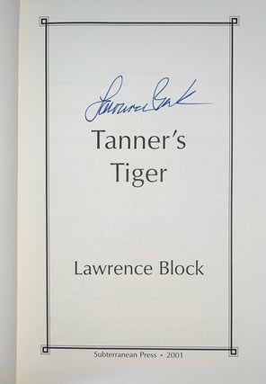 Tanner's Tiger (Signed First Edition)