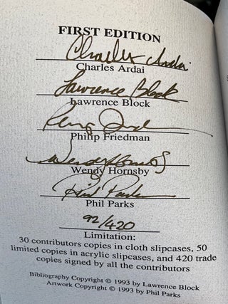 Lawrence Block Bibliography 1958 - 1993 (Signed First Edition)
