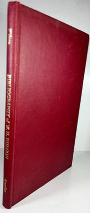 Item #011584 A Bibliography of the Writings of W.H. Hudson. G. F. Wilson