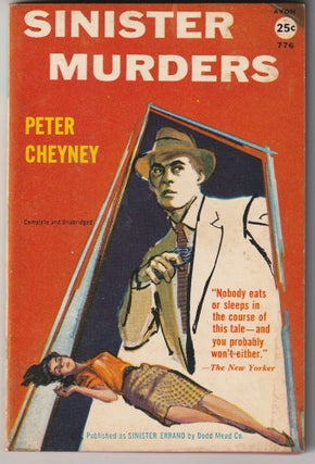 Item #011589 Sinister Murders. Peter Cheyney