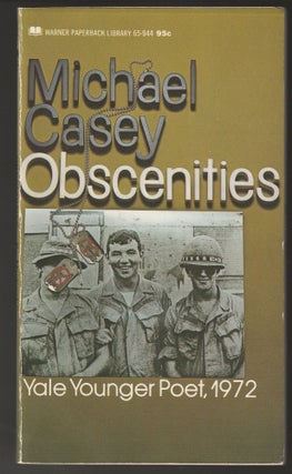Item #012298 Obscenities - Yale Younger Poet, 1972. Michael Casey