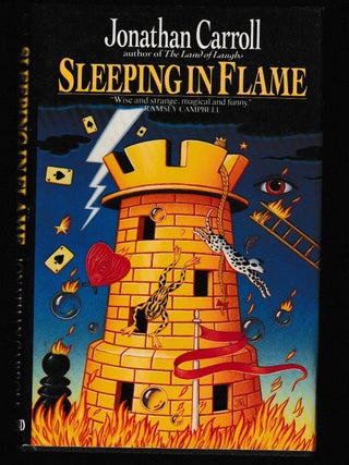 Item #012305 Sleeping in Flame. Jonathan Carroll