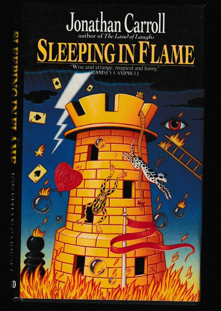 Item #012454 Sleeping in Flames (Signed First Edition). Jonathan Carroll.