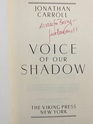 Voice of our Shadow (Signed First Edition)