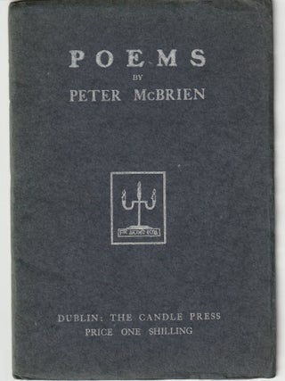 Item #012500 Poems (Poetry Booklets Number Three). Peter McBrien