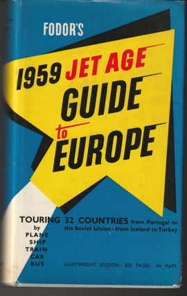 Item #012831 Jet Age Guide to Europe 1959 (Review Copy). Eugene Fodor