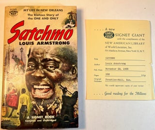 Item #012936 Satchmo: My Life in New Orleans (Review Copy). Louis Armstrong
