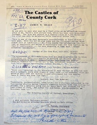 The Castles of County Cork (Signed First Edition)