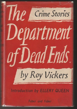 Item #013151 The Department of Dead Ends (Vincent Starrett's Copy). Roy Vickers