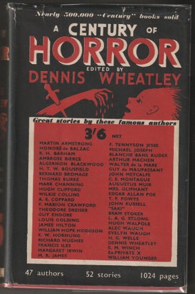 Item #013192 A Century of Horror. Dennis Wheatley