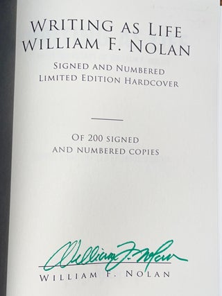 Writing as Life (Signed Limited Edition)