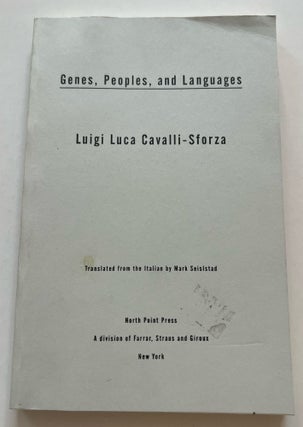 Item #013398 Genes, Peoples, and Languages (Uncorrected Proof). Luigi Luca Cavalli-Sforza