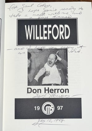Willeford (Inscribed First Edition)