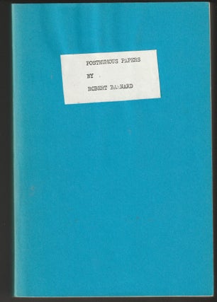 Item #013789 Posthumous Papers (Signed Advanced Proof Copy). Robert Barnard